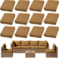 Outdoor Cushion Covers 12PCS - Waterproof Stretch Patio Slipcovers