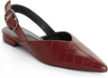 Slingback Flat Shoes Pointed Closed Toe Mules - Comfortable Office