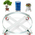 55 Gallon Drum Dolly 1000 lb Capacity - Heavy Duty Steel Barrel Cart