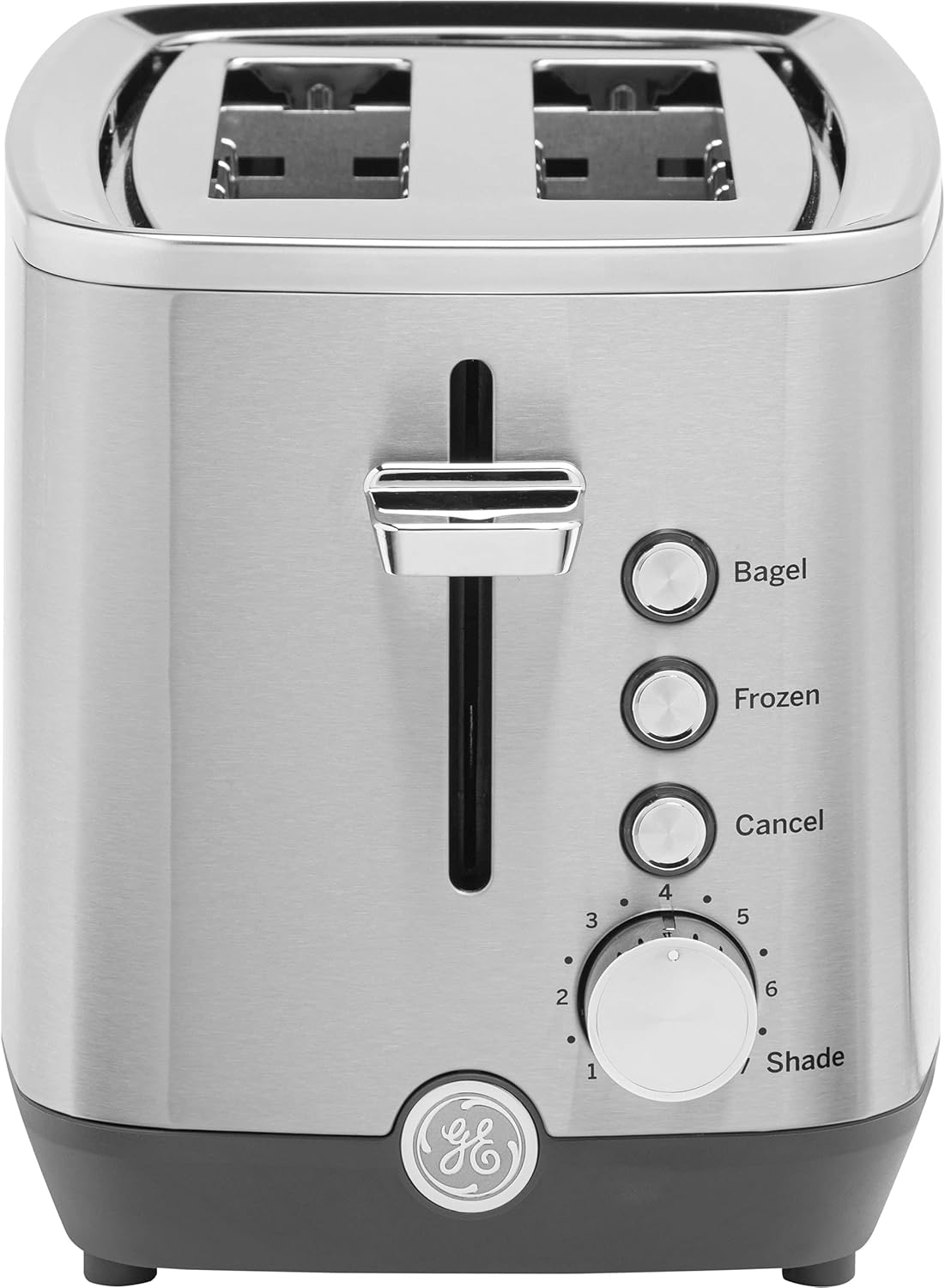 GE 2 Slice Stainless Steel Toaster with Extra Wide Slots