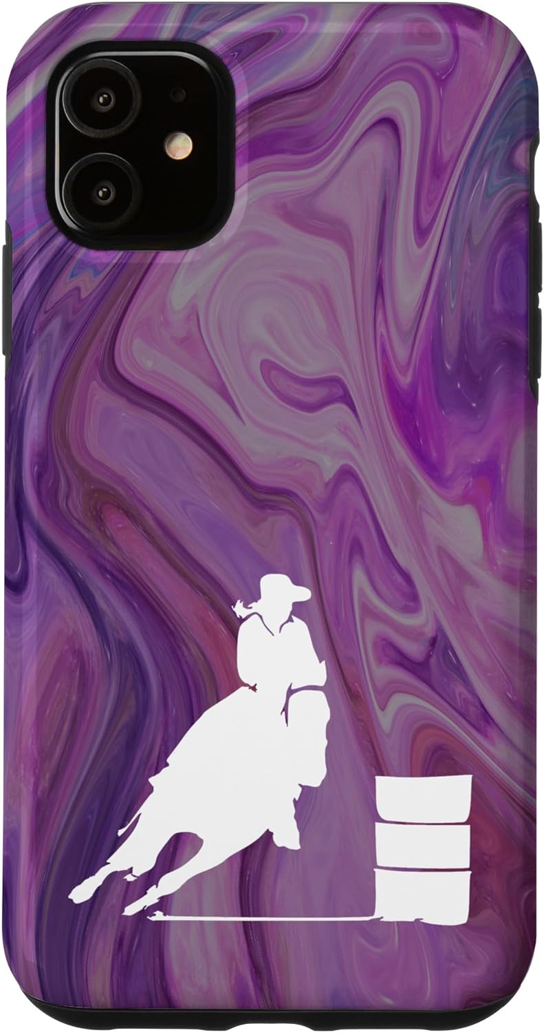Purple Swirl Horse iPhone 11 Case