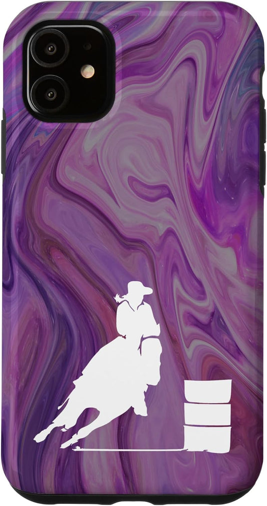 Purple Swirl Horse iPhone 11 Case