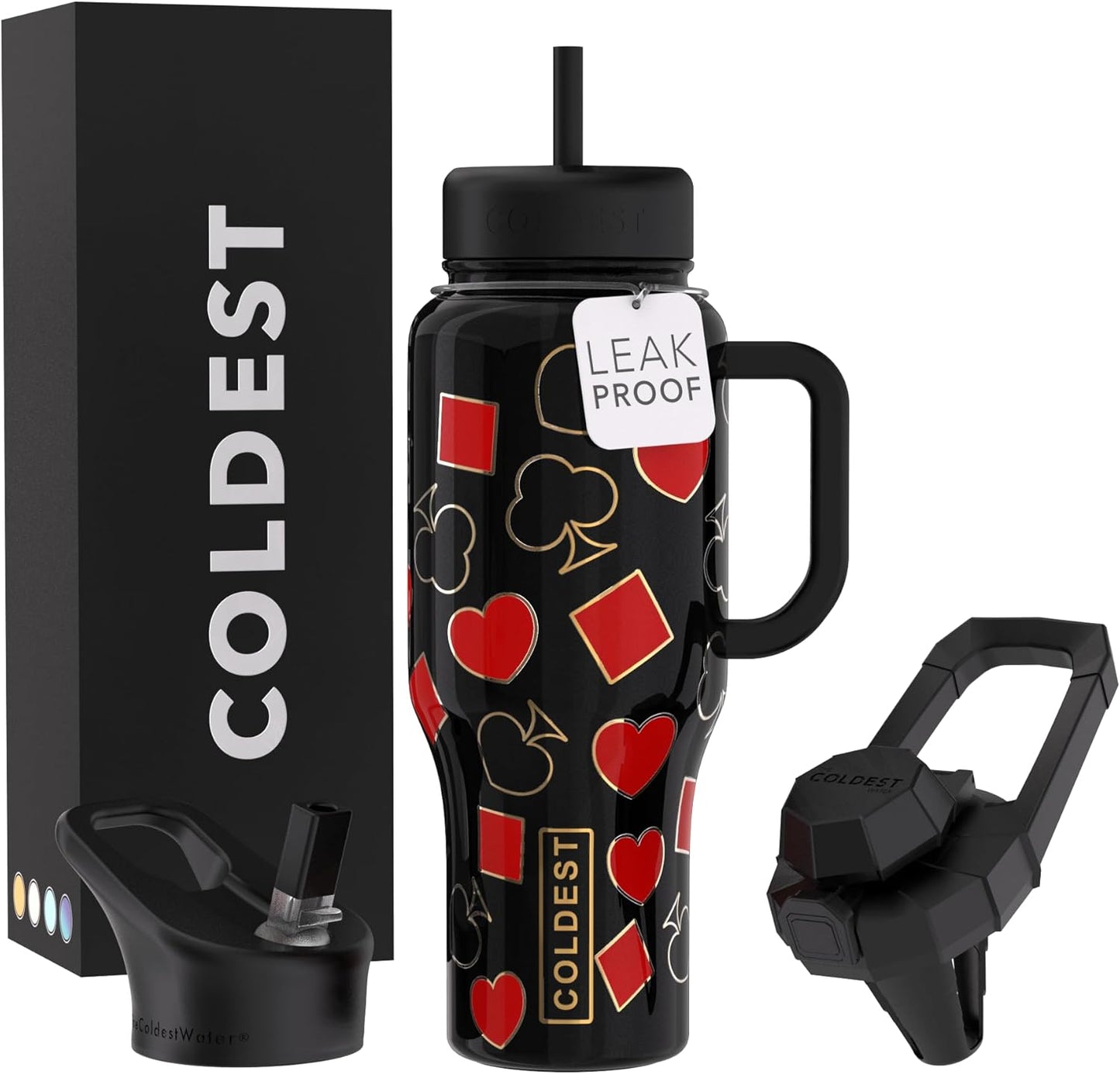 Coldest Tumbler with Handle and Straw - 100% Leak Proof Insulated
