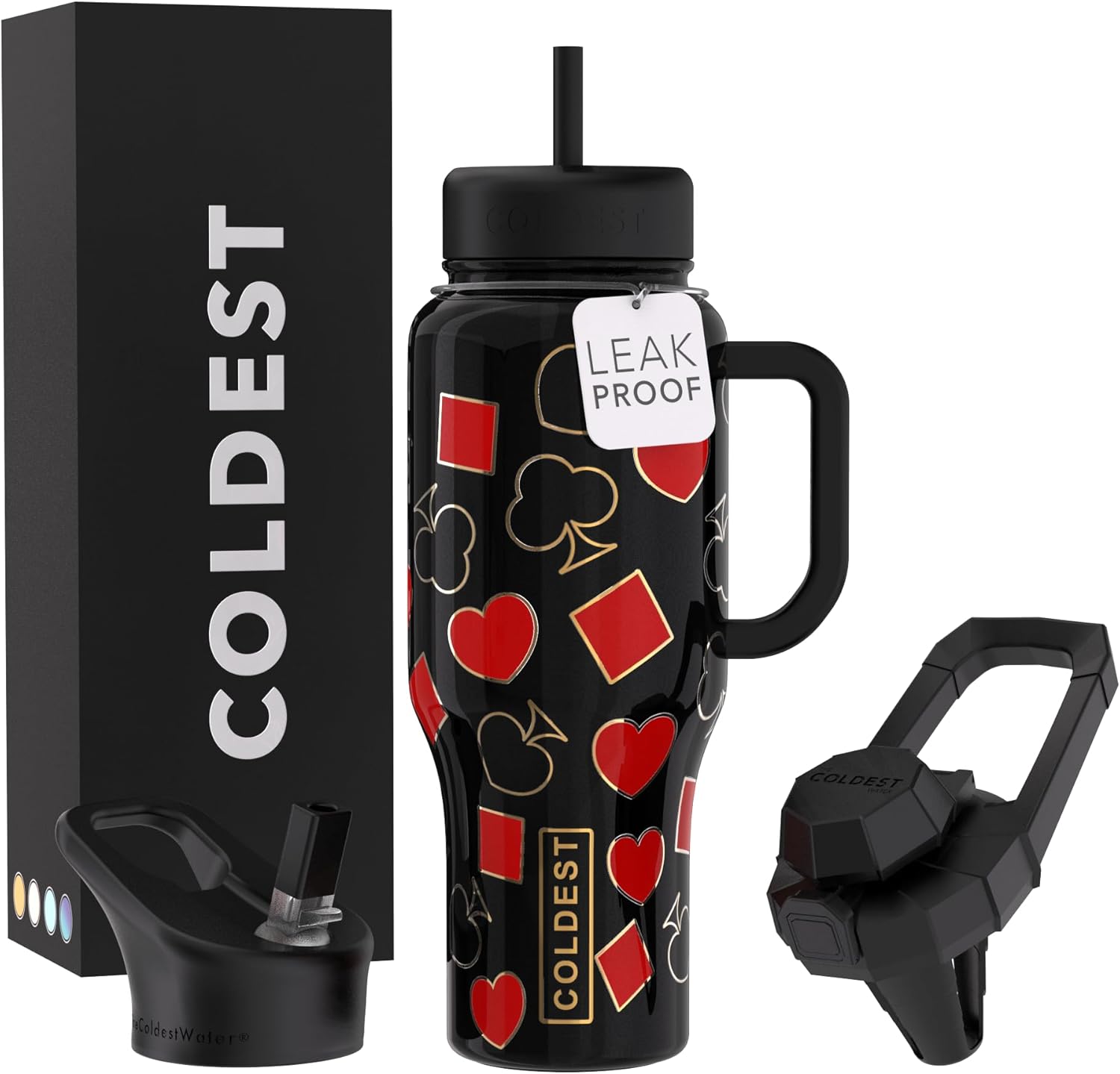 Coldest Tumbler with Handle and Straw - 100% Leak Proof Insulated