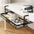 Cable Management Under Desk Expandable Tray - No Drill Clamp On