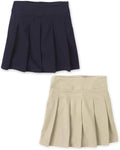 The Children's Place Girls' Uniform Pleated Skort for School