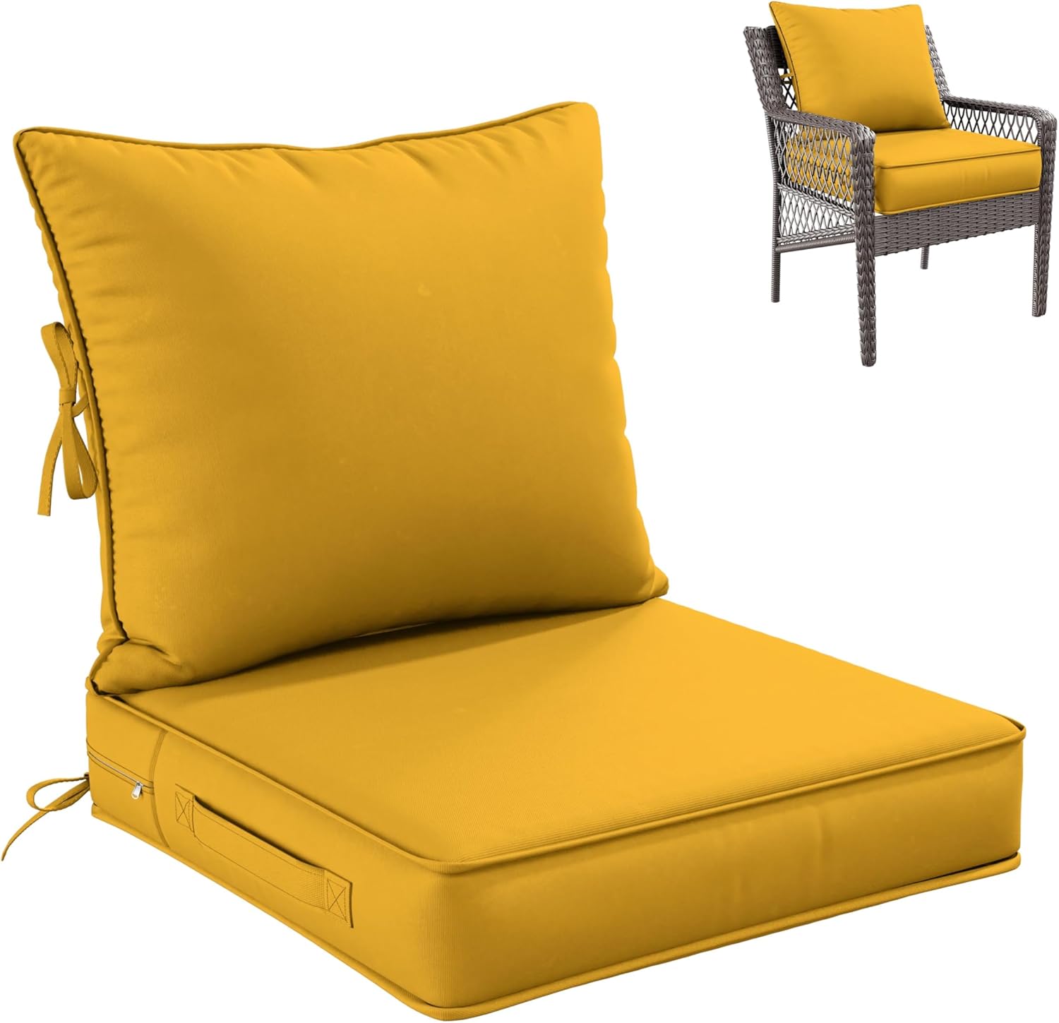Premium Outdoor Seat Cushion Set for Patio Furniture Comfort