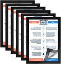Document Sign Holder Pockets with Magnetic Back - 30 Pack