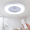 24in Bladeless Ceiling Fan with Light and Remote - Low Profile