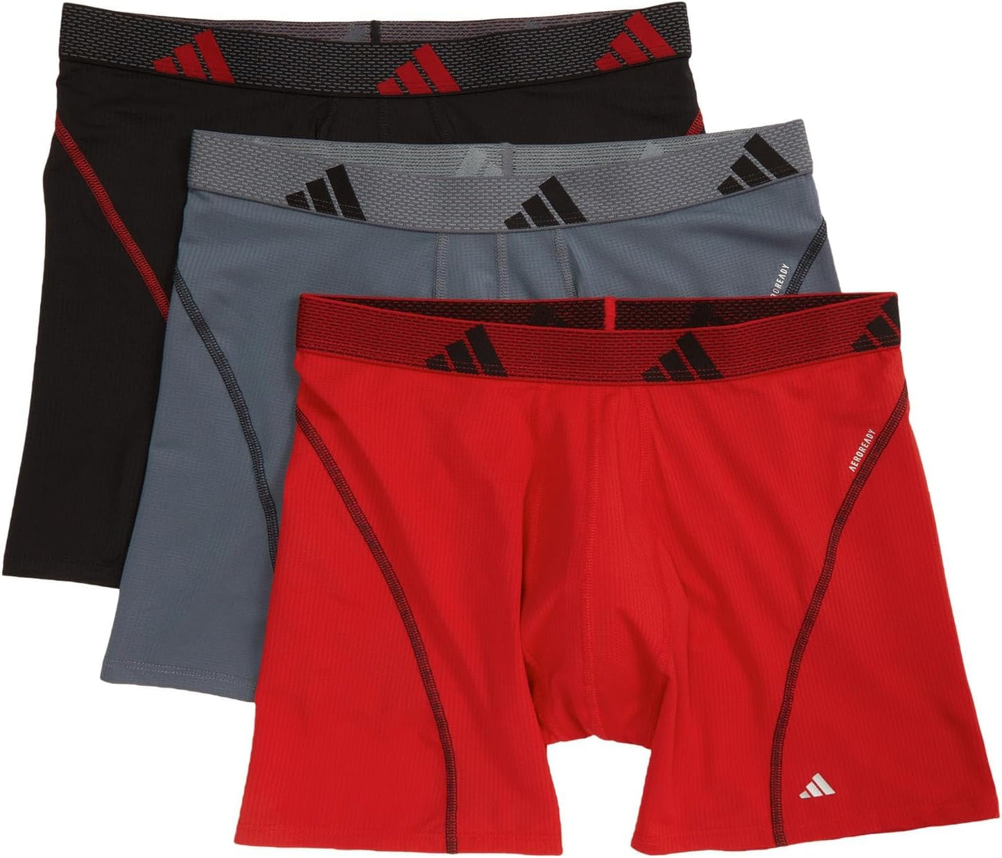 adidas Men's Performance Athletic Mesh Boxer Briefs 3-Pack