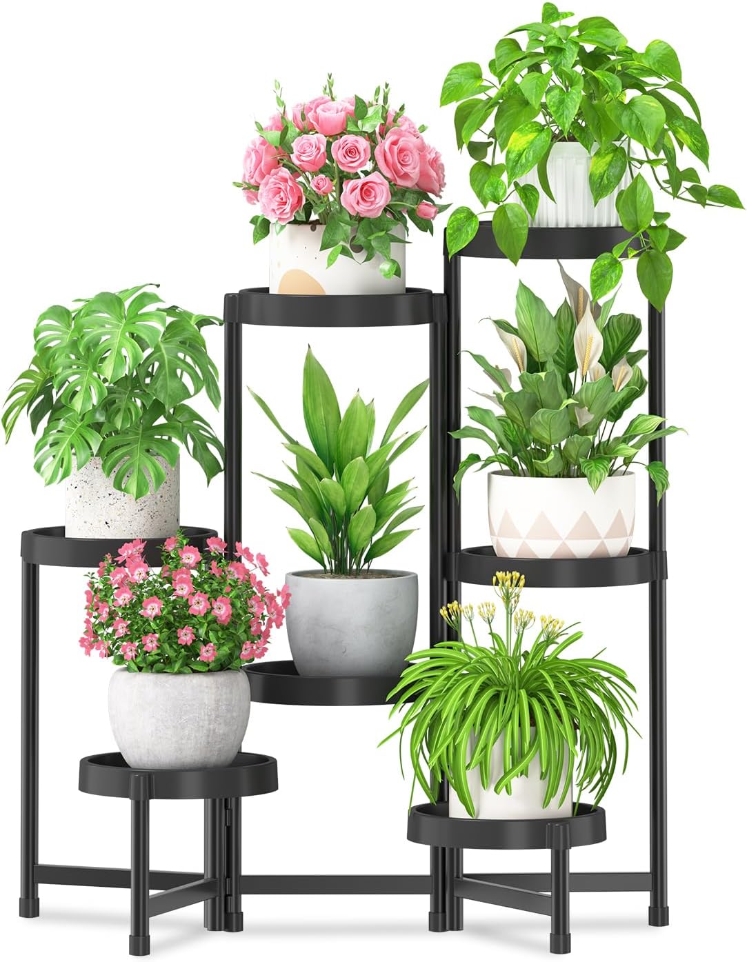 7 Tier Folding Plant Stand for Indoor and Outdoor Use