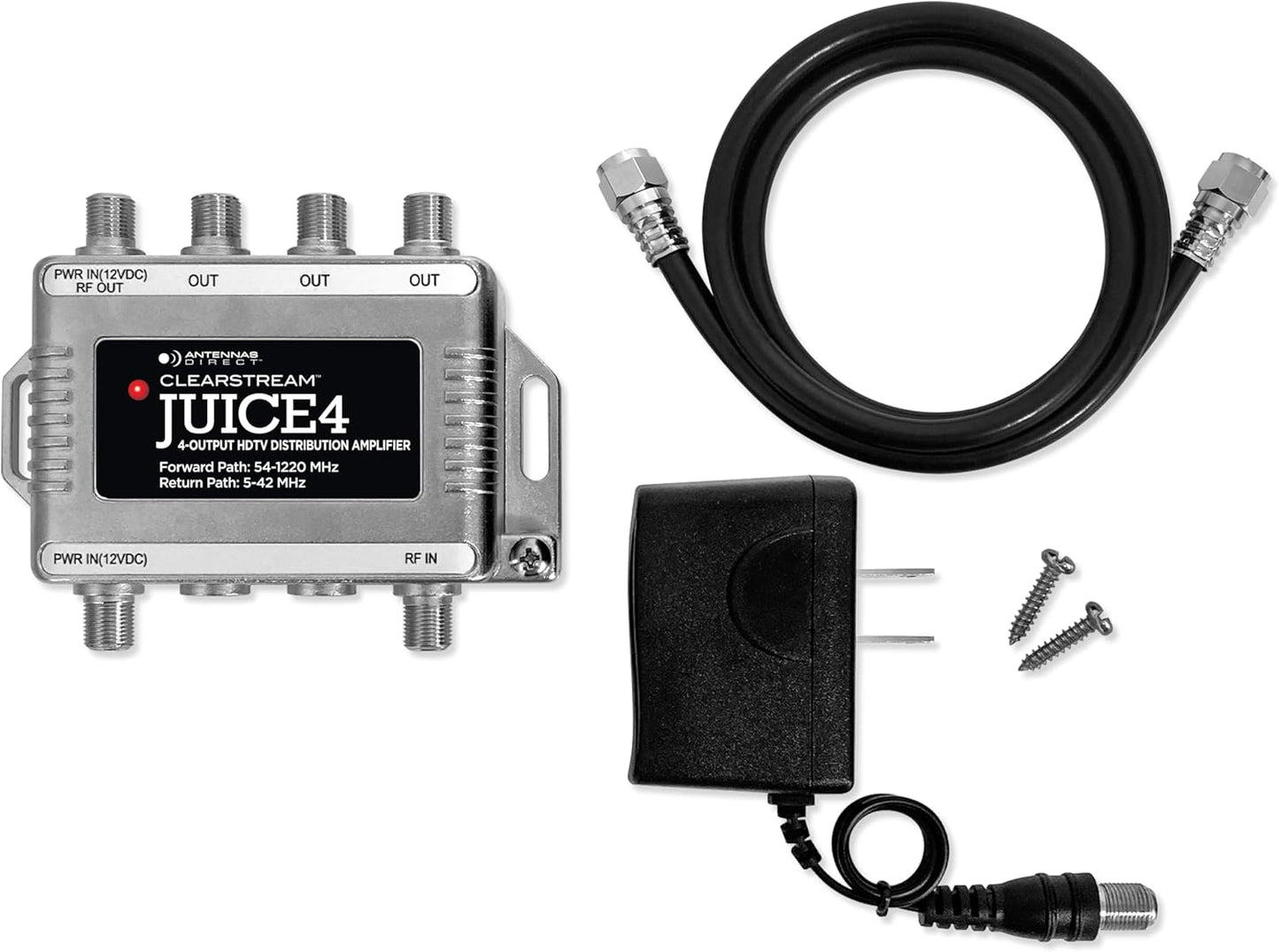 ClearStream JUICE4 Distribution Amplifier for 4 TVs and More