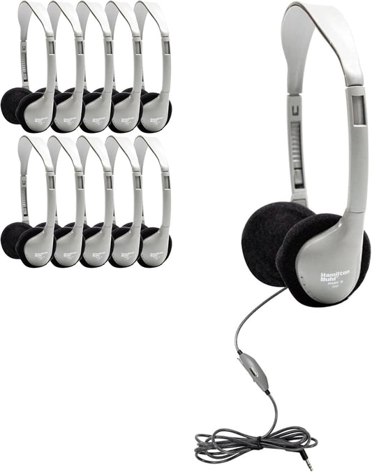 HamiltonBuhl Schoolmate On-Ear Stereo Headphones for Classrooms