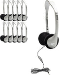 Schoolmate On-Ear Stereo Headphone with In-Line Volume - 25 Pack