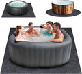 100 x 100 in Hot Tub Mat - Extra Large Waterproof Protector