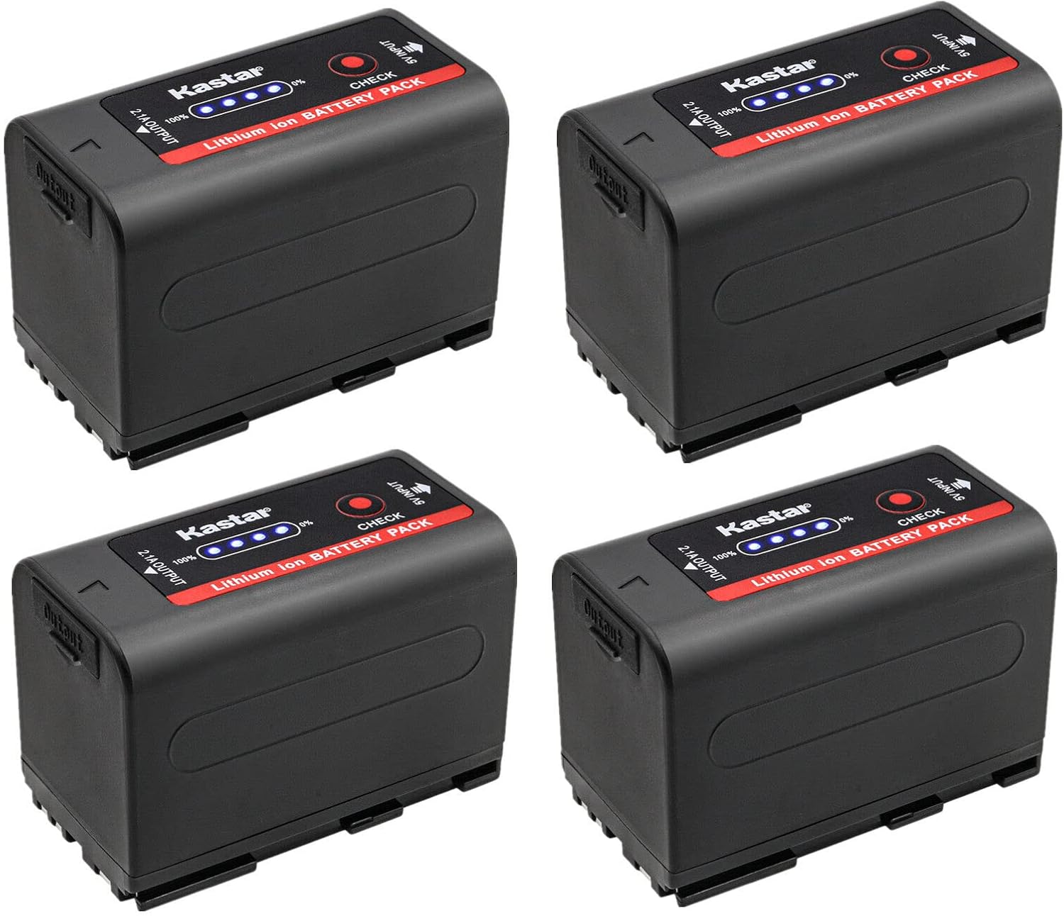 Kastar BP-950G Pro Battery 4-Pack for Canon Cameras and More