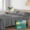 100% Organic Cotton Sheets Queen Size - Cooling Percale Sheet Set