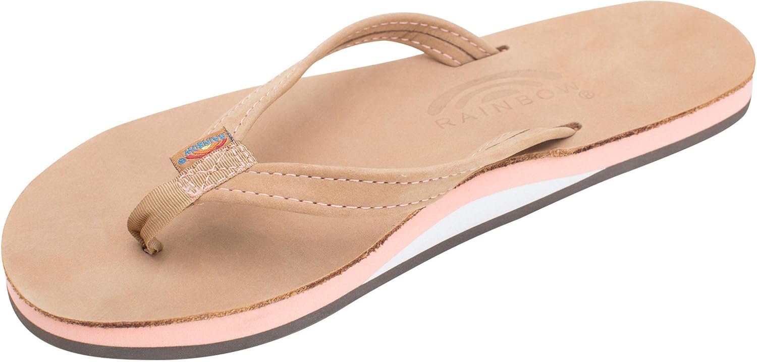 Rainbow Sandals Women's Single Layer Leather Narrow Strap Sandal
