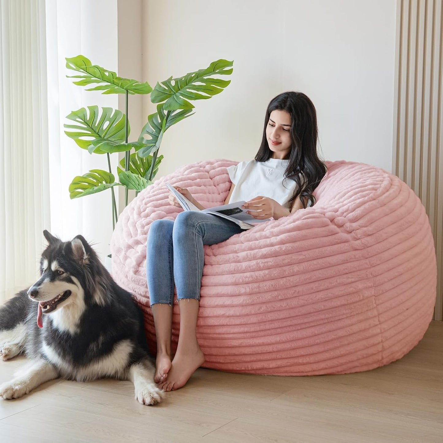 MAXYOYO 3ft Ultra Soft Bean Bag Chair