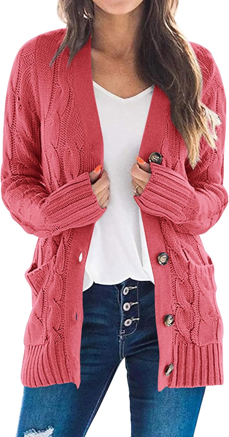 PRETTYGARDEN Women's Open Front Cardigan for Cozy Fall Fashion