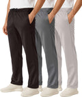 Men's Mesh Athletic Sweatpants 3 Pack - Open Bottom Comfort Shoes