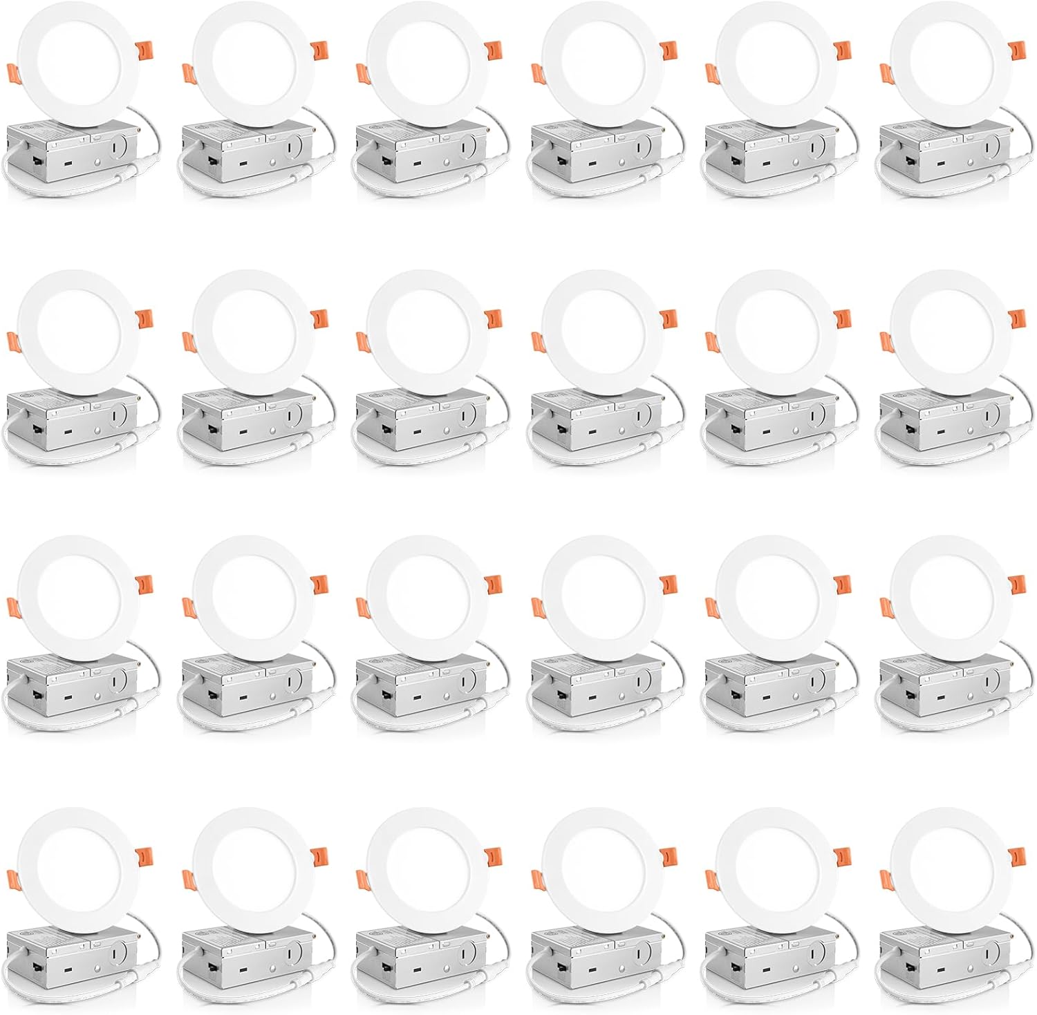 Ultra-Thin 4 Inch LED Recessed Ceiling Light with 5CCT Options