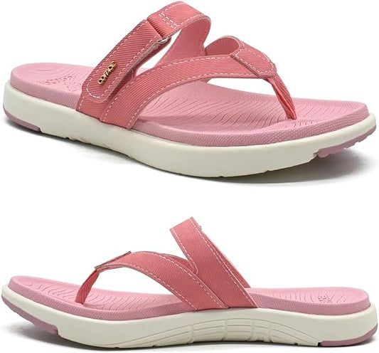 COFACE Womens Fashion Orthotic Flip Flops for Comfort and Support