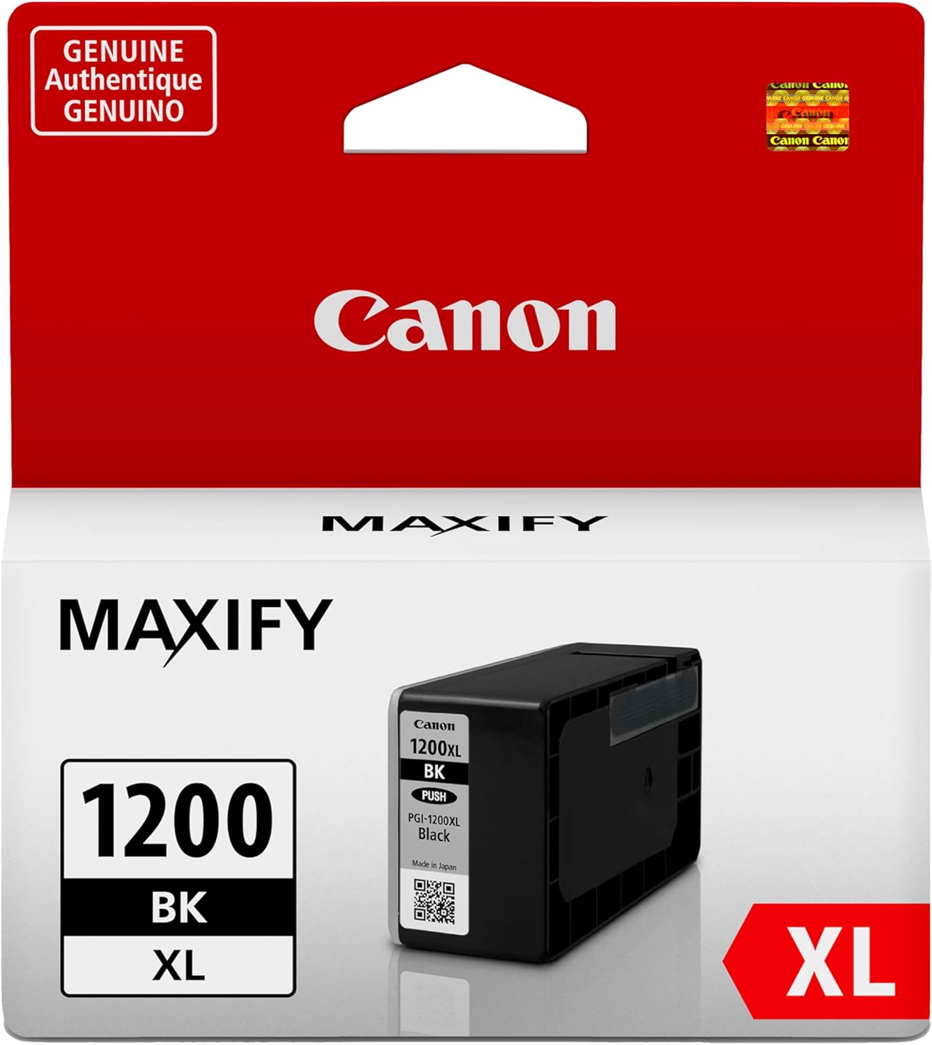 Canon PGI-1200XL Genuine Pigment Black Ink Tank for Printers