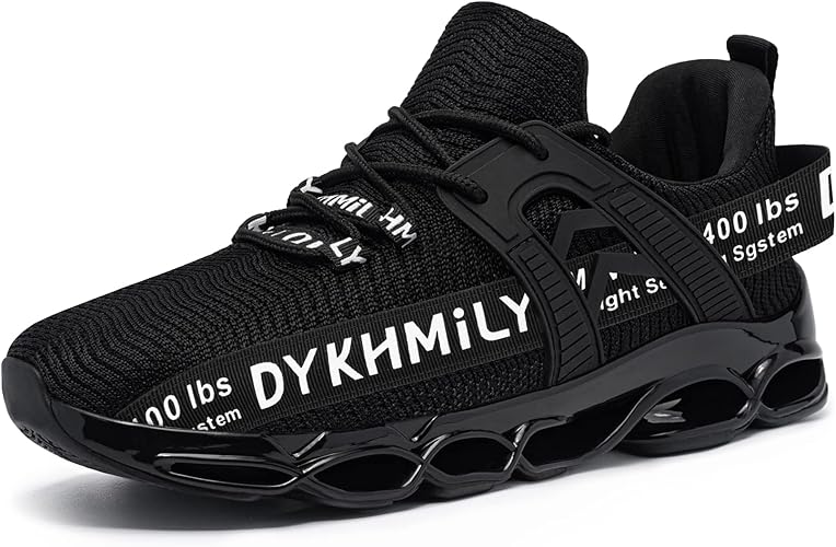 DYKHMATE Steel Toe Wide Shoes for Men - Lightweight Safety Sneakers