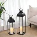 25 in 19 in Lanterns Decorative Outdoor Indoor - Modern Farmhouse Set