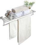 Alise 32 Inch Towel Rack Wall Mounted - Heavy Duty Brushed Nickel