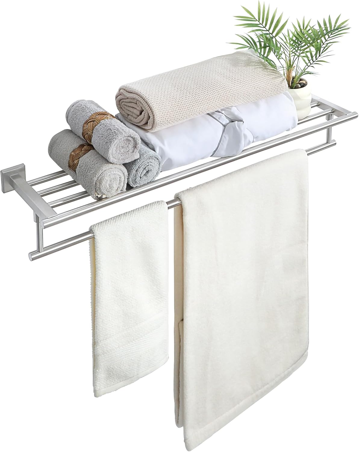 Alise 32 Inch Towel Rack Wall Mounted for Bathroom Storage