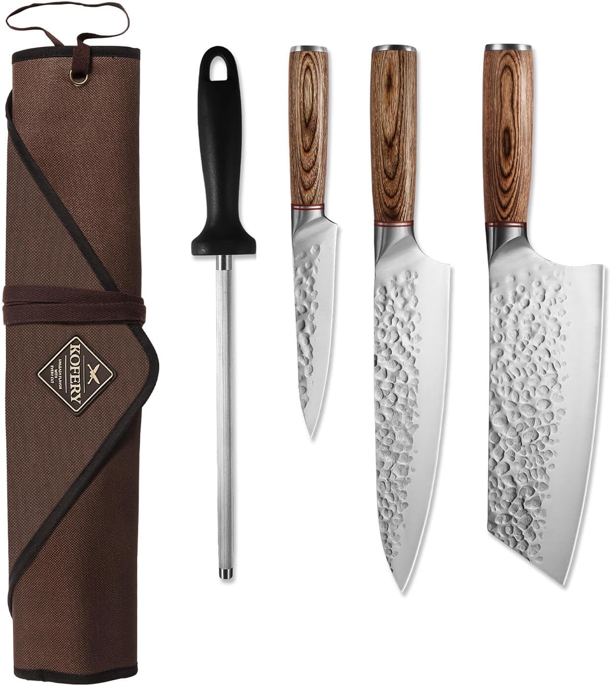 KOFERY 5PCS Chef and BBQ Knife Set for Precise Cooking