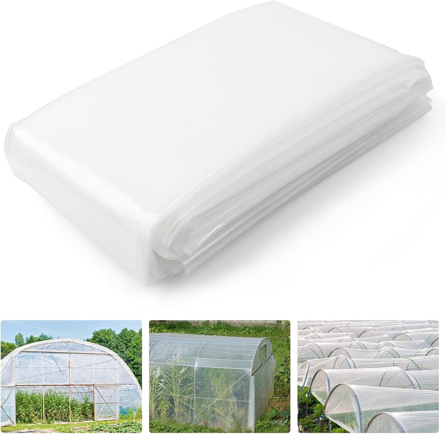 Greenhouse Plastic Sheeting 20 x 30 FT Heavy Duty UV Resistant