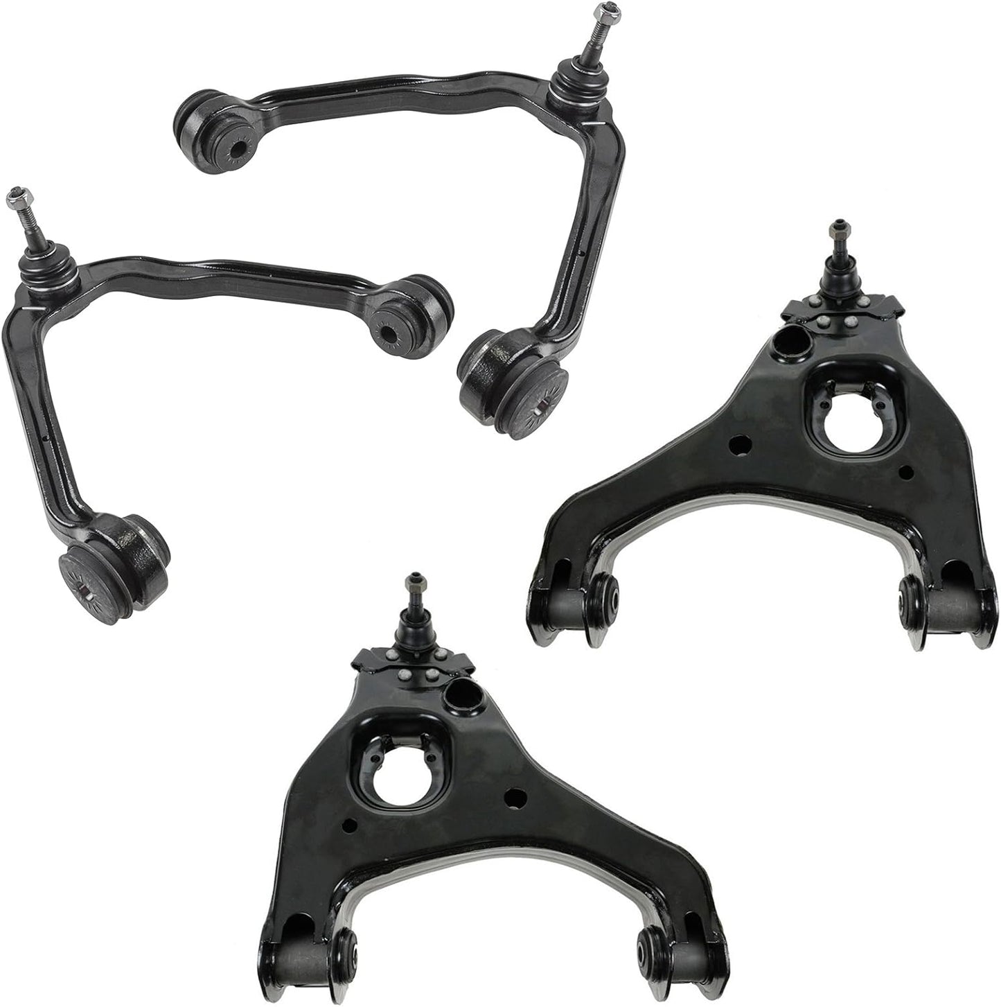 TRQ Front Upper & Lower Control Arm Set for Silverado 1500