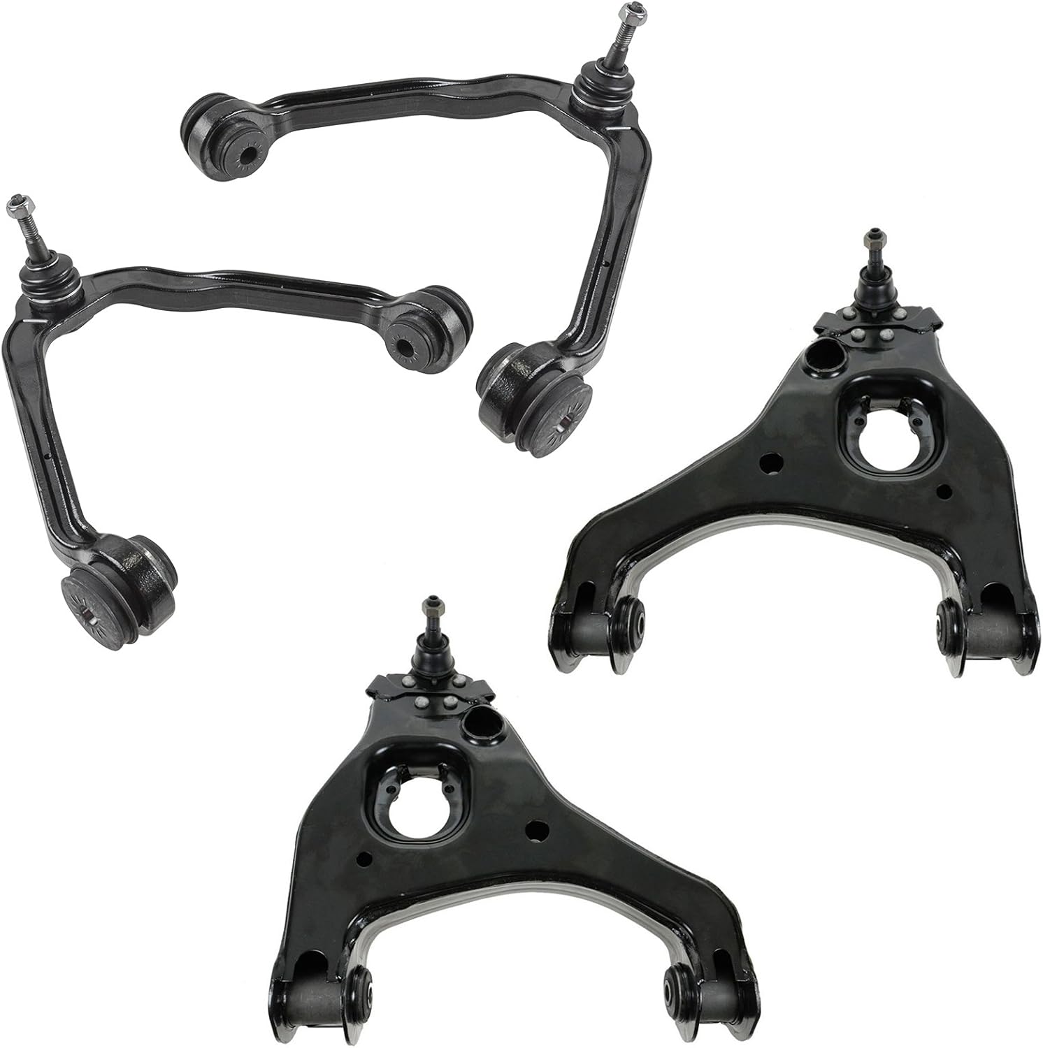 TRQ Front Upper & Lower Control Arm Set for Silverado 1500