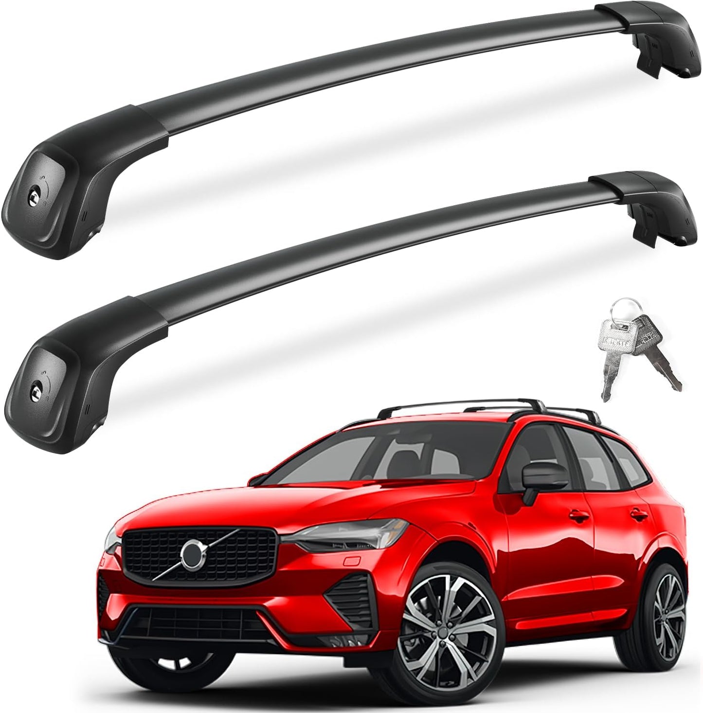 Lockable Roof Rack Cross Bars for Volvo XC60 2018-2025
