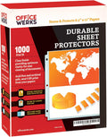 Office Werks 1000 Bulk Sheet Protectors 8.5 x 11 - Toploading Value
