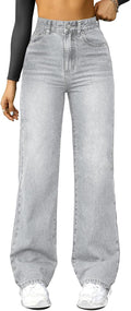 Women's High Waisted Loose Boyfriend Denim Pants for Effortless Style
