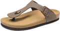 Arch Support Thong Sandals for Women - Comfortable Cork Footbed