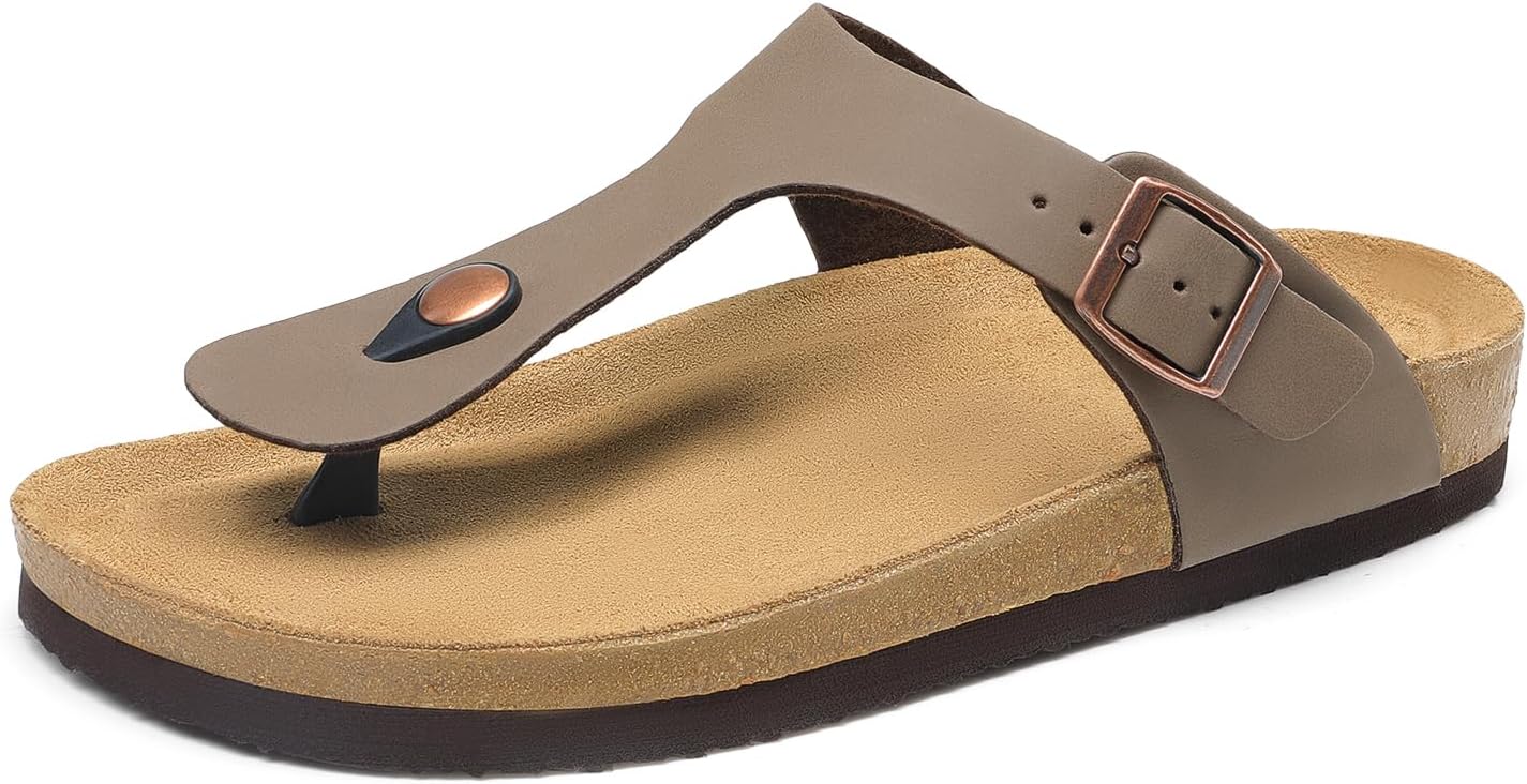 DREAM PAIRS Arch Support Thong Sandals for Women Casual Style