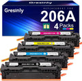 206A Toner Cartridges 4-Pack Compatible Replacement - High Yield