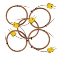 5pcs Pack K Type Mini-Connector Thermocouple Probes 1m - High Accuracy