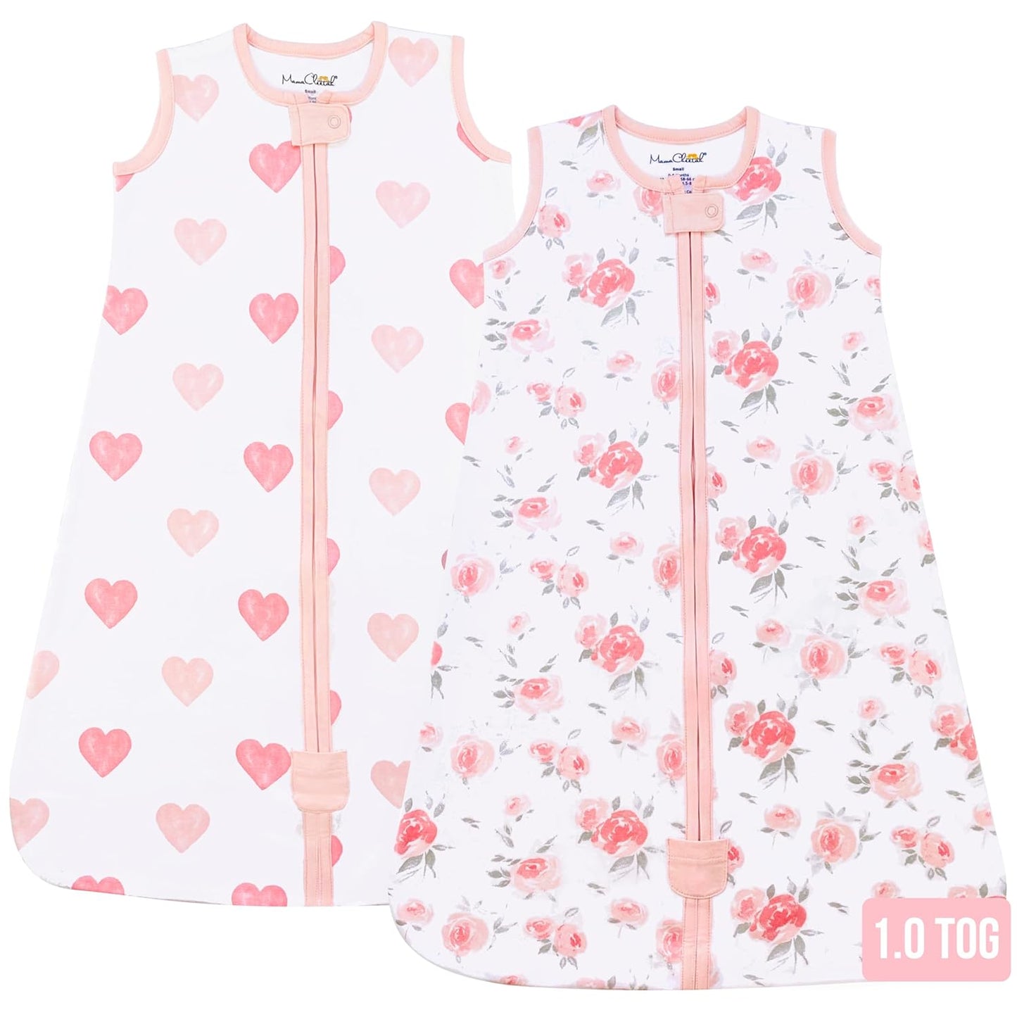 Baby Sleep Sack 1.0 TOG Organic Cotton Wearable Blanket 2-Pack