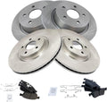 Front and Rear Ceramic Brake Pad & Rotor Kit for 2013-2016 Ford Escape