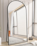 Koonmi 35in x 78in Arched Full Length Mirror - Elegant Large Floor