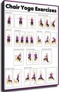 Relaxing Chair Yoga Poster for Seniors
