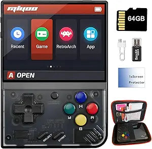 Miyoo Mini Plus Handheld Game Console with 64G and Case
