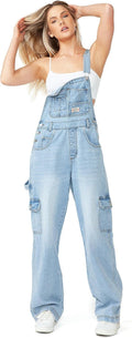 Women's 90s Retro Denim Dungaree Overalls - Relaxed Fit