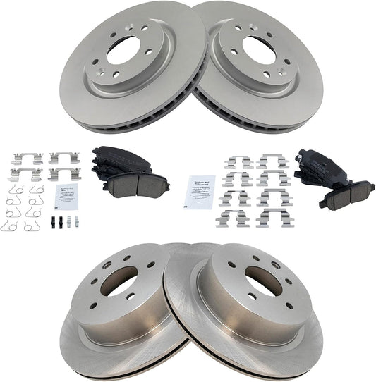 TRQ Brake Pad & Rotor Kit for 2014-2020 Nissan Rogue Vehicles